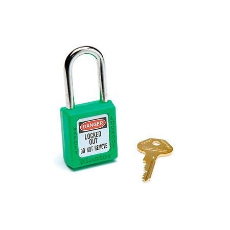 Master Lock Master Lock Safety 410 Series Zenex Thermoplastic Padlock, Green, 410GRN 410GRN